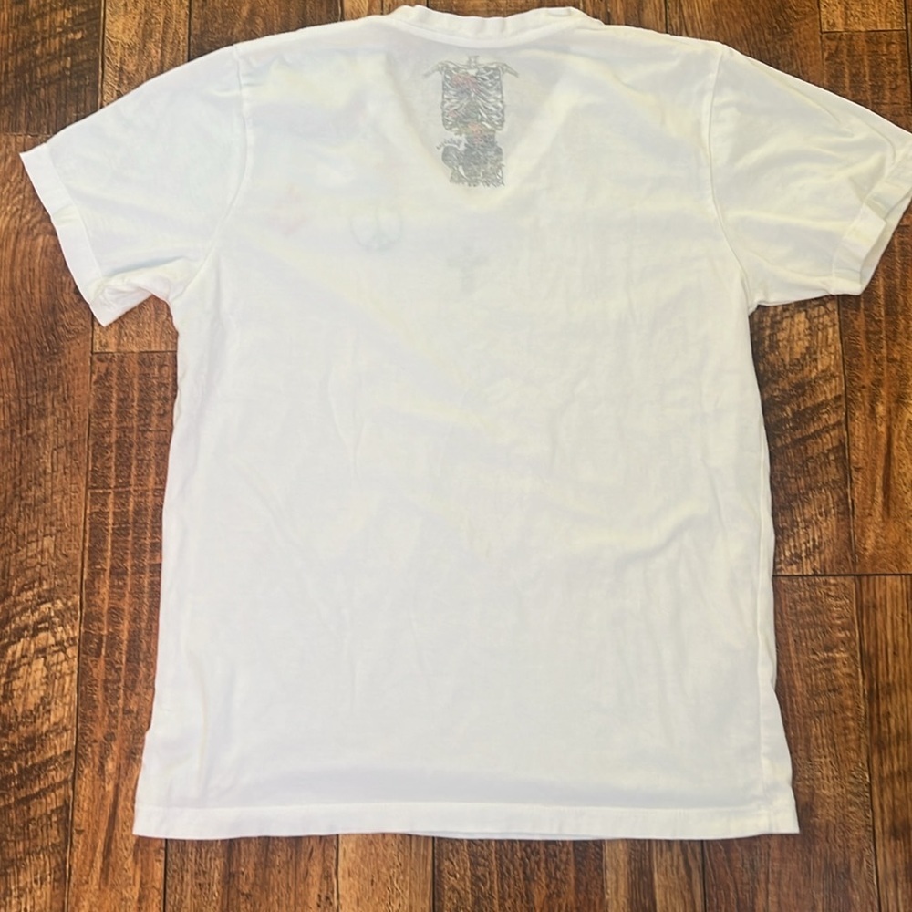 Unfledged vintage v-neck t-shirt w/embroidery Japanese vtg brand - Picture 5 of 6